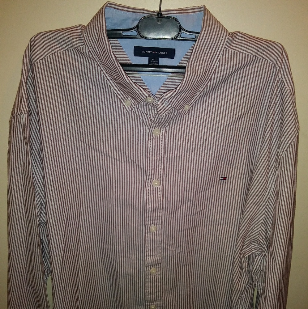 (TOMMY HILFIGER) Men's Button Down Shirt Size XXL - Picture 2 of 6